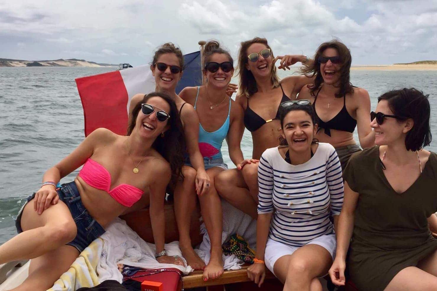 EVJF en bateau et pinasse sur le Bassin d'Arcachon